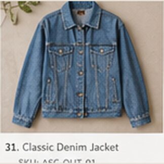 AuraStyle - Classic Denim Jacket