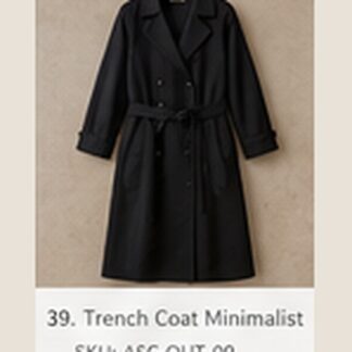 AuraStyle - Trench Coat Minimalist